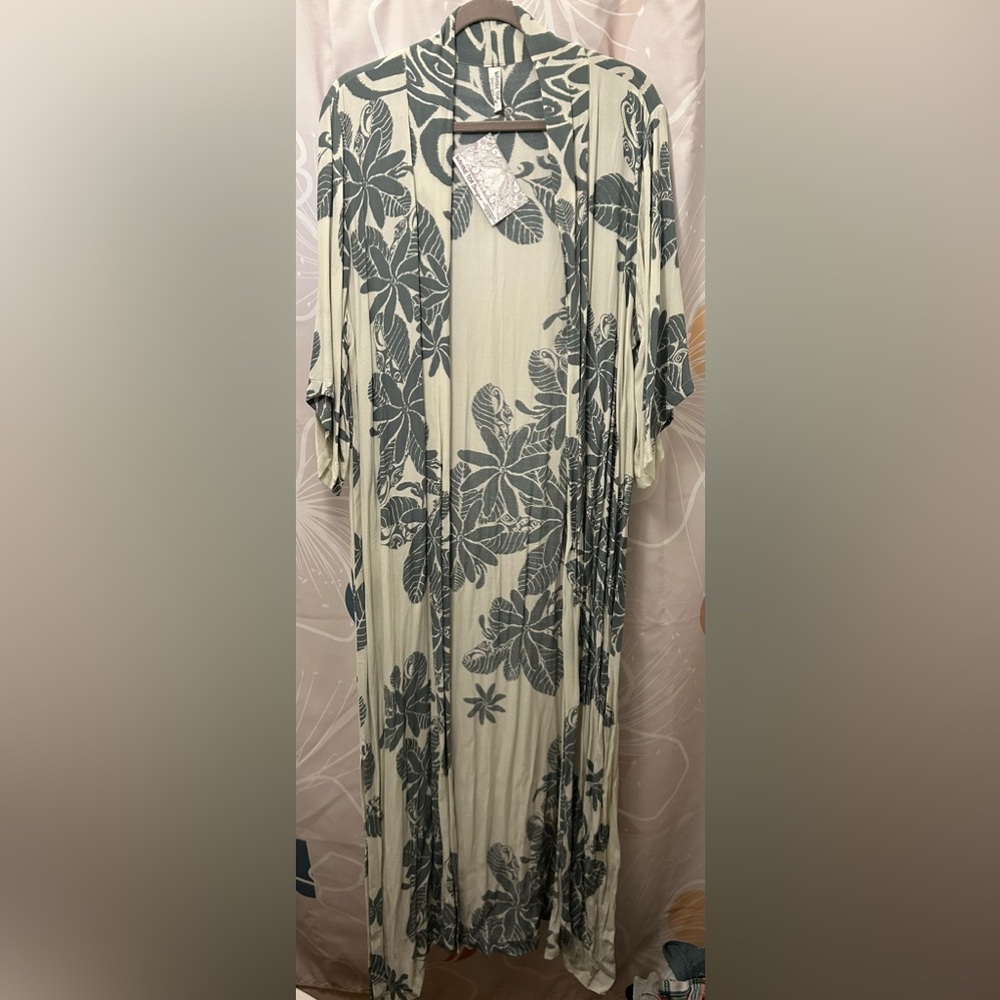 Wahine Toa White Tiare Duster